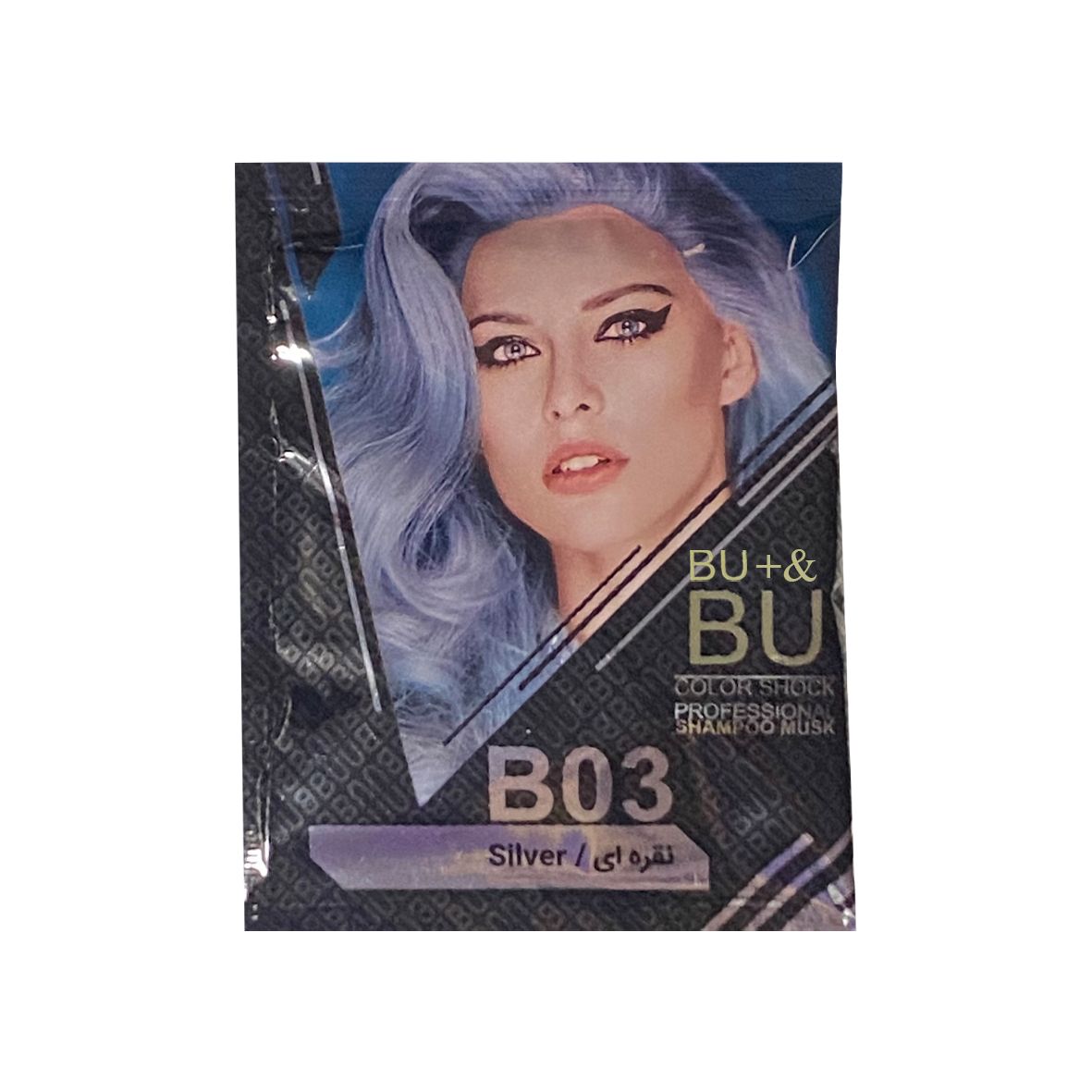 b.u شامپو رنگ ساشه 03
